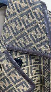 Fendi FF Motif Brown Long Coat - 3