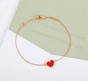 Van Cleef & Arpels Heart Red Bracelet - 1
