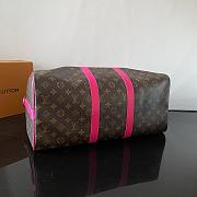 Louis Vuitton Keepall Bandouliere 45 Pink Pondichery  - 5