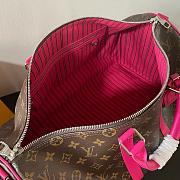 Louis Vuitton Keepall Bandouliere 45 Pink Pondichery  - 2