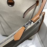 Hermes Herbag Backpack Brown and White 29cm - 5