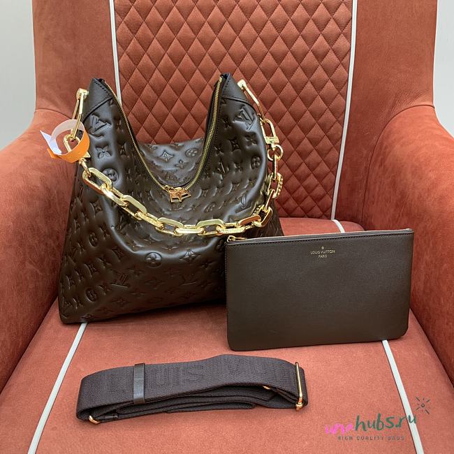 Louis Vuitton Coussin Hobo MM Dark Brown - 1