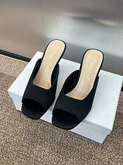 Dior Tribales Heeled Slide Satin - 3