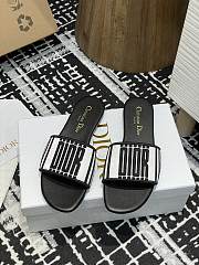 Dior Dway Slide Black Calfskin  - 2