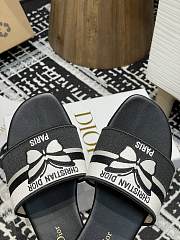Dior Dway Slide Black Calfskin Butterfly - 6