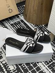 Dior Dway Slide Black Calfskin Butterfly - 5