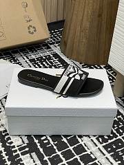 Dior Dway Slide Black Calfskin Butterfly - 4