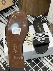 Dior Dway Slide Black Calfskin Butterfly - 2