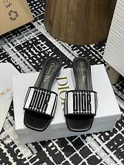 Dior Dway Slide Black Calfskin 3.5cm - 6