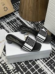 Dior Dway Slide Black Calfskin 3.5cm - 4