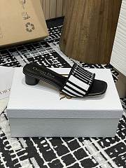 Dior Dway Slide Black Calfskin 3.5cm - 3