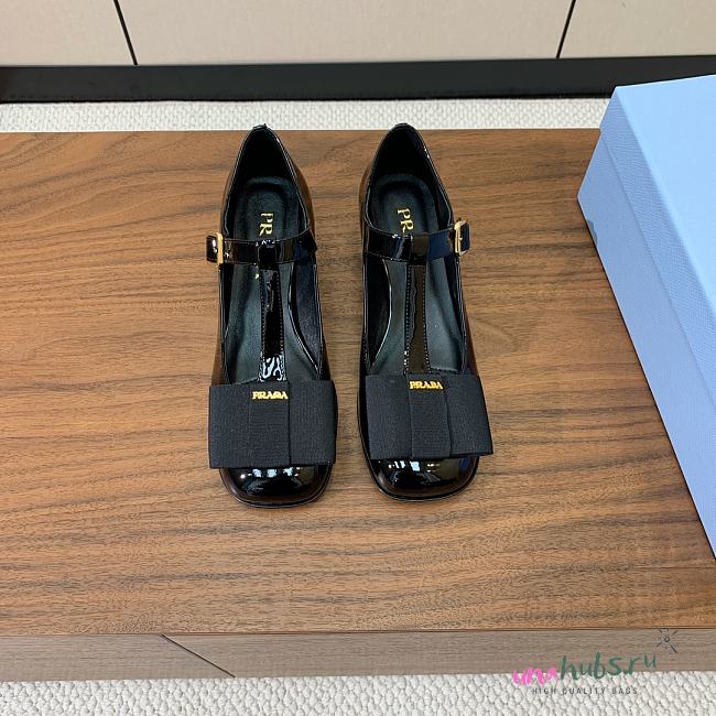 Prada Black Velvet bows Pumps - 1