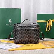 Goyard Black Goyard Goyardine Muse Vanity Case 20x15x14cm - 1