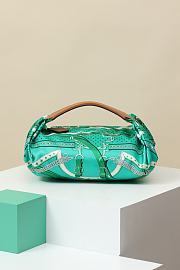 HERMES Silk Balusoie Bag Bleu Indigo - 32 x 24 x 12cm  - 4
