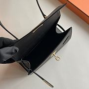	 Hermes Kelly Sellier 20 Mini en Desordre Epsom Black - 4