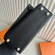 	 Hermes Kelly Sellier 20 Mini en Desordre Epsom Black - 5