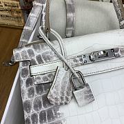 Hermes Kelly Bag 25cm Himalaya Crocodile Leather - 6