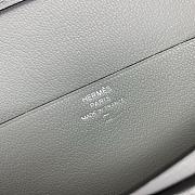 Hermes Bearn Wallet Grey Crocodile  - 4