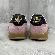 Adidas x Gucci Gazelle Pink Velvet  - 5