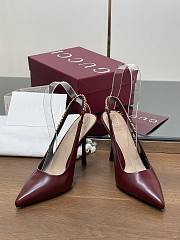Gucci Signoria slingback pump in leather 10.5cm - 3
