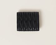 Miu Miu Small matelassé nappa leather wallet 7.8cmx10.2cmx3.8cm - 3