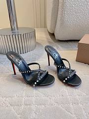 Christian Louboutin 85mm Tatoosh Spikes Mules | White - 1