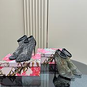 Dolce & Gabbana Strass Net Stiletto Booties - - 1