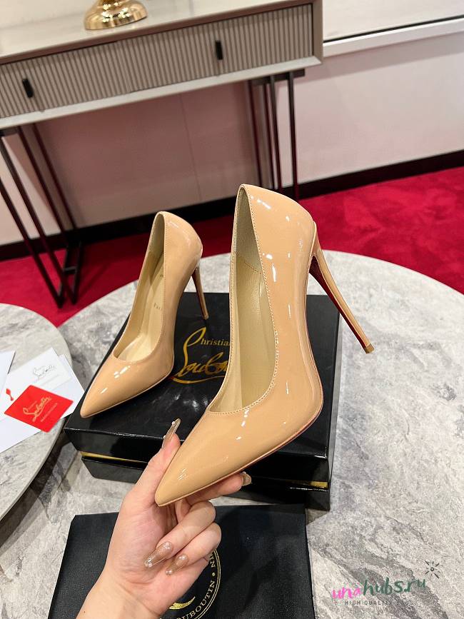 Christian Louboutin So Kate - 100 mm Pumps - Patent calf leather Beige - 1