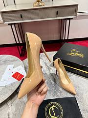 Christian Louboutin So Kate - 100 mm Pumps - Patent calf leather Beige - 4