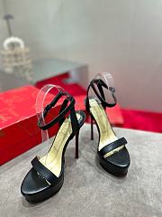 Chrisitian Louboutin Loubi Queen Alta - 150 mm Strappy sandals - Nappa leather - Blush - 1
