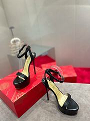 Chrisitian Louboutin Loubi Queen Alta - 150 mm Strappy sandals - Nappa leather - Blush - 4