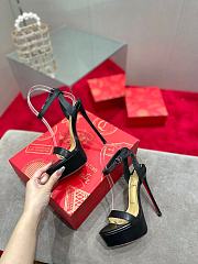 Chrisitian Louboutin Loubi Queen Alta - 150 mm Strappy sandals - Nappa leather - Blush - 3