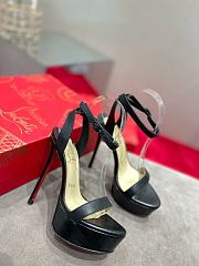 Chrisitian Louboutin Loubi Queen Alta - 150 mm Strappy sandals - Nappa leather - Blush - 2