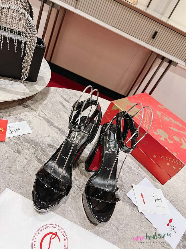 Christian Louboutin Maison Black Patent 13cm - 1