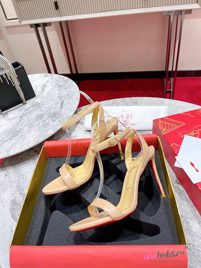 Chrisitian Louboutin Loubigirl - 100 mm Strappy sandals - Nappa leather - Blush - 1