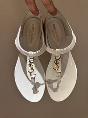 YSL CASSANDRE SANDALS IN SMOOTH LEATHER 4 colors - 4