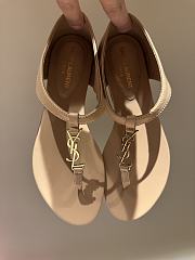 YSL CASSANDRE SANDALS IN SMOOTH LEATHER 4 colors - 2