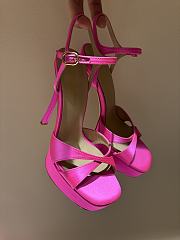 YSL DEBBIE platform sandals in satin crepe 13.5cm - 2