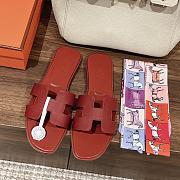Hermes Oran All Black Slides - 4