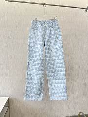 Fendi FF Logo Light BLue Jeans - 1