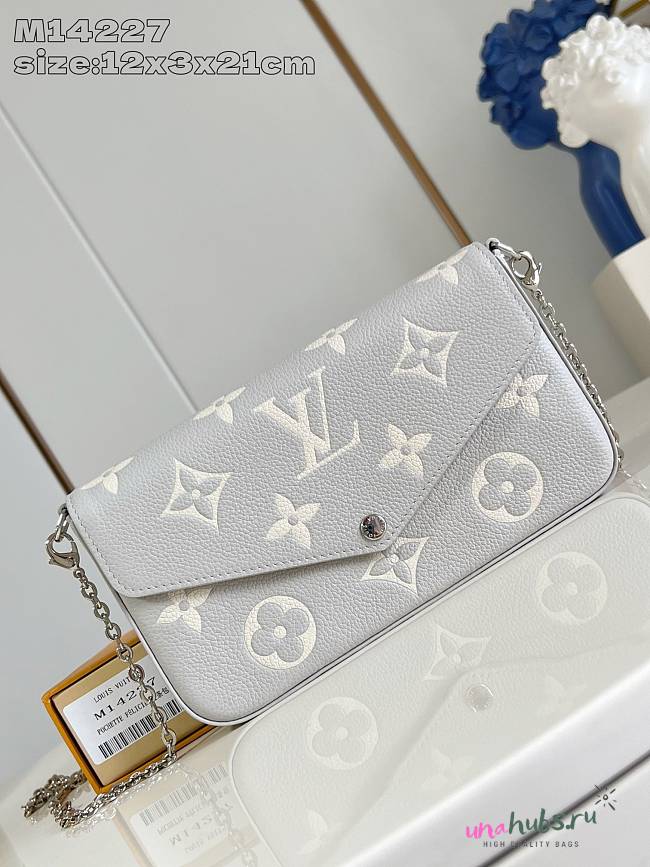 Louis Vuitton Pochette Felicia Gray Bag  - 1