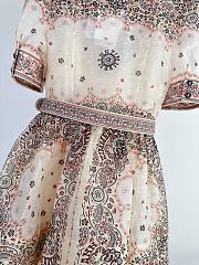 Zimmermann Matchmaker belted paisley-print linen and silk-blend mini dress  - 2