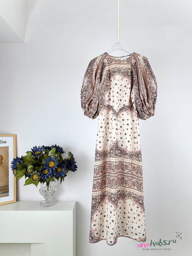 ZIMMERMANN Day paisley-print Linen Dress - 1