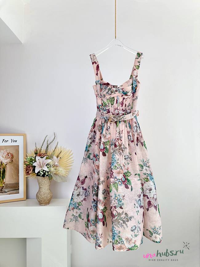ZIMMERMANN Matchmaker floral-print Midi Dress  - 1
