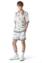 CASABLANCA Le Vase Brise Silk Shorts | Casablanca Paris - 1