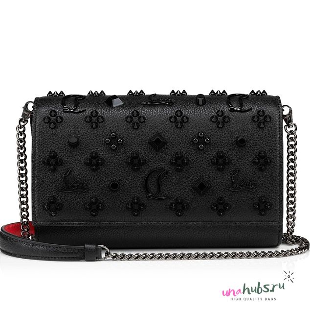 Christian Louboutin Paloma Clutch - Calf leather and spikes Loubinthesky - 23x 6x 14.5cm - 1