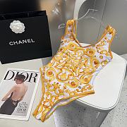 Dolce & gabbana One-piece swimsuit with yellow majolica print - 1