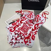 Dolce&Gabbana - Pink White Ethnic Patterned Swimsuit - 5