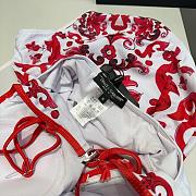 Dolce&Gabbana - Pink White Ethnic Patterned Swimsuit - 4