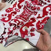 Dolce&Gabbana - Pink White Ethnic Patterned Swimsuit - 2